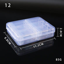 Load image into Gallery viewer, 6/10/12/24/44/64/80/126 Grids Divided Storage Box Plastic Diamond Organizer with stickers
