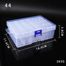 Load image into Gallery viewer, 6/10/12/24/44/64/80/126 Grids Divided Storage Box Plastic Diamond Organizer with stickers
