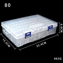 Load image into Gallery viewer, 6/10/12/24/44/64/80/126 Grids Divided Storage Box Plastic Diamond Organizer with stickers
