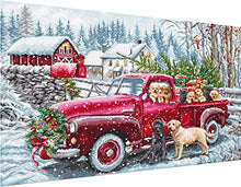Load image into Gallery viewer, Christmas Diamond Painting Kits 5D Full Round Diamond Winter Snow Scene Diamond Art Kit Large Size ADP8647
