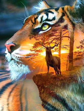 Tiger and Deer Diamond Painting Kits For Adults