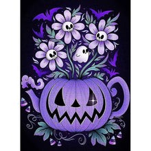 Load image into Gallery viewer, Purple Halloween Pumkin - 30x40cm
