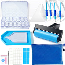 Load image into Gallery viewer, Diamond Painting Accessories Tools with Cute Blue Roller and Diamond Embroidery Box
