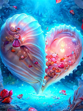 Load image into Gallery viewer, Diamond Embroidery Heart Love Rose Seaside Diamond Painting New Landscape 30x40cm ADP9409
