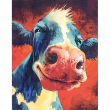 Load image into Gallery viewer, Colorful Smiling Cow Diamond Painting
