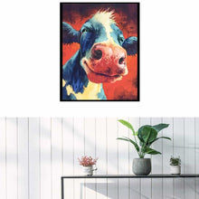 Load image into Gallery viewer, Colorful Smiling Cow Diamond Painting

