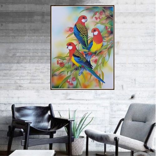 Three Parrots Bird Diamond Painting