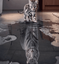 Load image into Gallery viewer, Best Sellers Cat Reflection Tiger Diamond Painting
