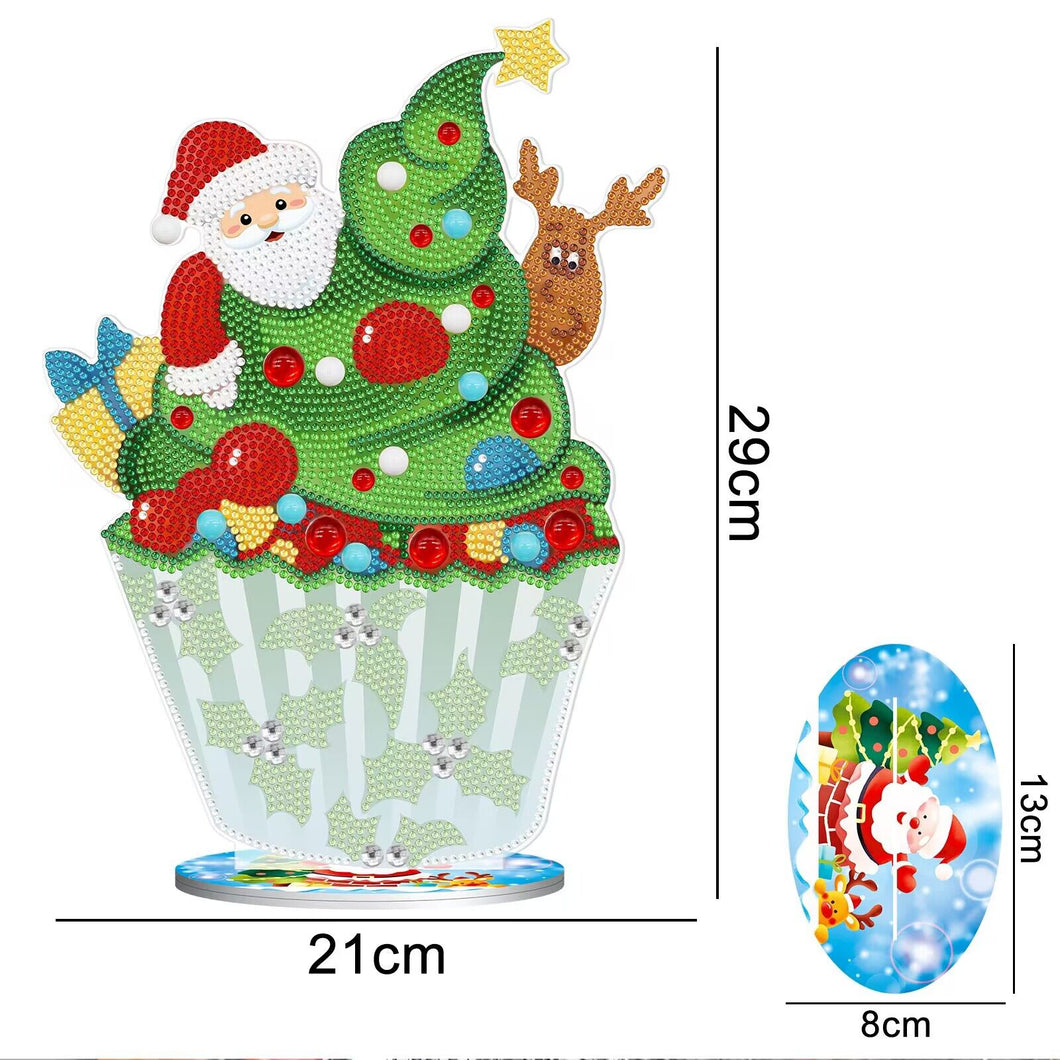 DIY Diamond Painting Christmas Ice Cream Tree