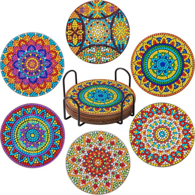 DIY Diamond Painting Coaster Dining Table Coffee Milk Cup Heat Insulation Pad DIY Accessories Beautiful for Indoor