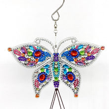 Load image into Gallery viewer, Butterfly DIY Diamond Painting Wind Chime Pendant ADP5033
