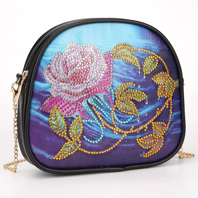 DIY Diamond Stickers Painting Kits Handbag Cosmetic Bag PU Leather Waterproof Bag ADP14877