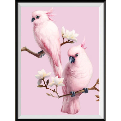 Diamond Painting DIY Pink Parrots Two 40X50CM