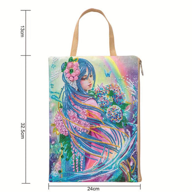 Diamond Painting Bag Flower Fairy 5d Diamond Art with Zipper