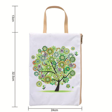 Diamond Painting Bag Spring Four Seasons Tree Handbag 5d Diamond Art with Zipper