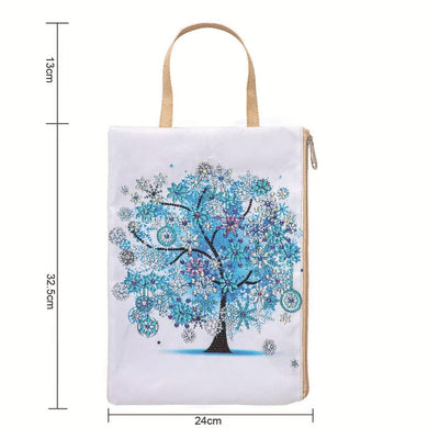 Diamond Painting Bag  Winter Four Seasons Tree Handbag 5d Diamond Art with Zipper