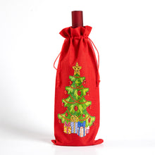 Load image into Gallery viewer, Diamond Painting Red Wine Bag - Christmas Tree

