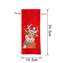 Load image into Gallery viewer, DIY Diamond Painting Red Wine Bag - Christmas Deer

