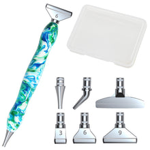 Load image into Gallery viewer, Diamond Painting Tools DIY Resin Spot Drill Pen Six Kinds of Metal Nib Storage Box
