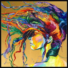 Load image into Gallery viewer, Diamond Embroidery Colorful Hair 30x30cm
