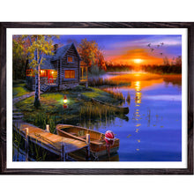 Load image into Gallery viewer, Boat Cabin Sunrise 40X30cm

