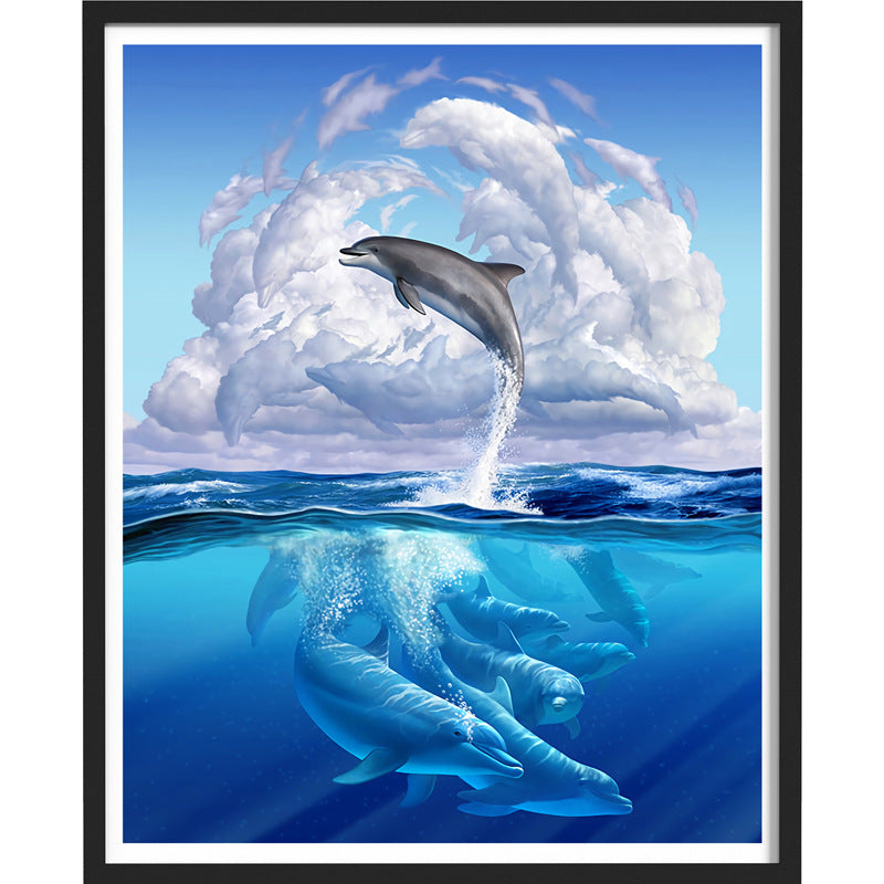 Landscape Dolphin 30X40cm