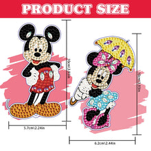 Load image into Gallery viewer, 2pcs Disney DIY Diamond Painting Bookmark Mickey Special Shaped Bookmarks Art Craft Handmade Gift ADP9418
