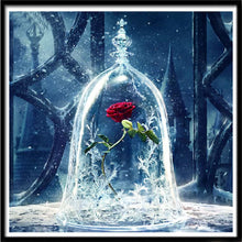 Load image into Gallery viewer, Red Rose Flower Diamond Painting
