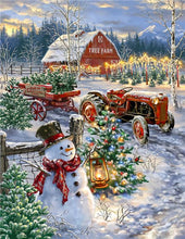 Load image into Gallery viewer, 5D Diamond Painting Christmas Car
