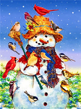 Load image into Gallery viewer, 5D Diamond Painting Christmas Snow Man
