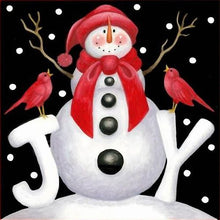 Load image into Gallery viewer, 5D Diamond Painting Christmas Snowman
