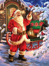 Load image into Gallery viewer, 5D Diamond Painting Christmas Santa Claus House
