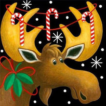 Load image into Gallery viewer, 5D Diamond Painting Christmas Cartoon Deer
