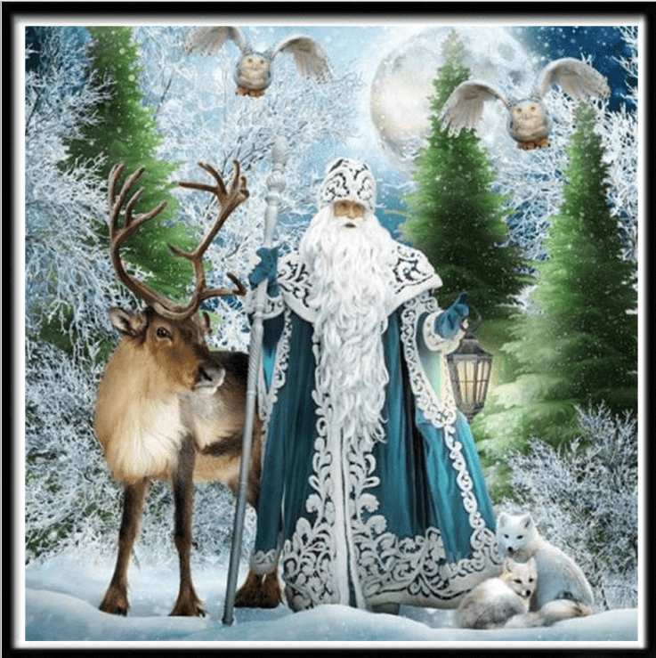 Santa Snowman Christmas Diamond Painting