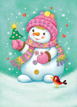 Load image into Gallery viewer, Diamond Painting Kits - Snow Man Wearing A Scarf - 30x40cm
