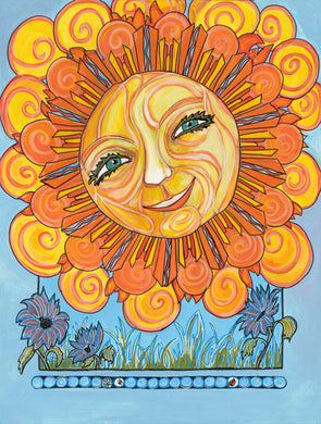Sun Cartoon Smiley Sunflower Diamond Painting ADP7319