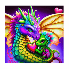 Load image into Gallery viewer, Dragon Colorful Animals - 30x30cm
