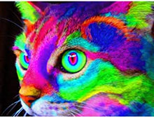 Load image into Gallery viewer, Diamond Painting Cat Colorful Cat
