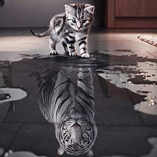 Diamond Painting Cat Reflection Tiger