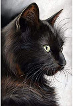 Load image into Gallery viewer, Diamond Painting Cat Black
