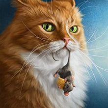 Load image into Gallery viewer, Diamond Painting Cat And Mouse
