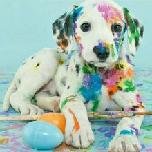 Load image into Gallery viewer, Diamond Painting Rainbow Dog
