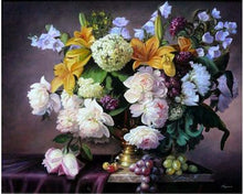 Load image into Gallery viewer, Rhinestone Cross Stitch Flower
