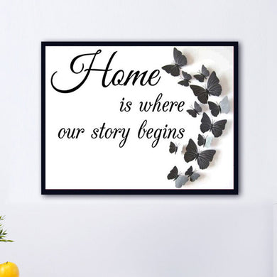 Diamond Painting Home Is Where Our Story Begins ADP4980