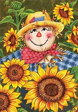 Diy Diamond Painting Sunflower Scarecrow