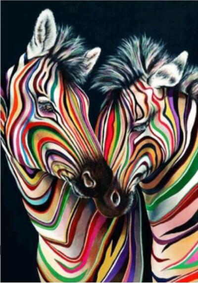 Colorful Zebra Diamond Painting