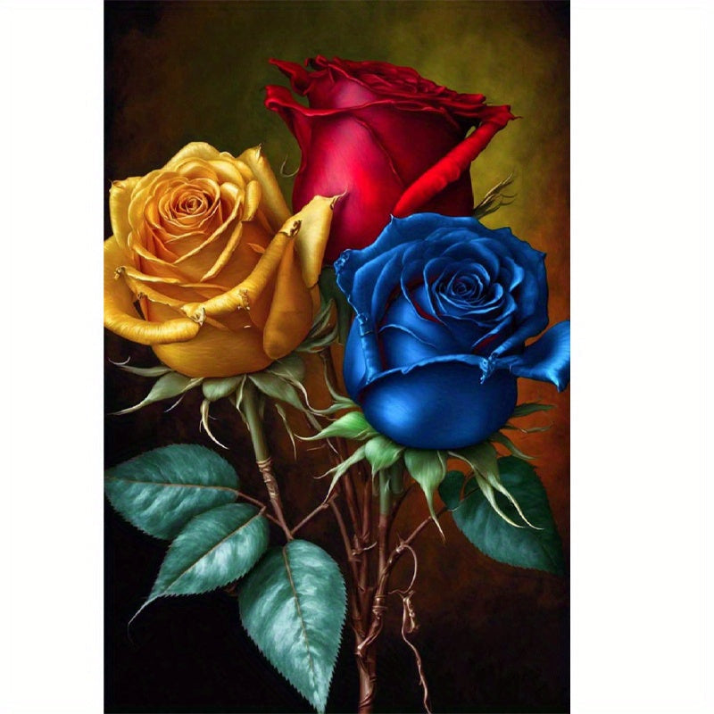 Blue Red Rose
