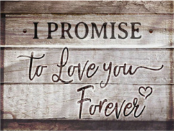 5D DIY Diamond Embroidery Letter Painting I Promise To Love You Forever