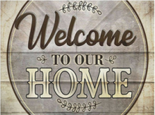 Load image into Gallery viewer, 5D DIY Diamond Embroidery Letter Painting Welcome To Our Home

