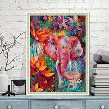 Load image into Gallery viewer, Flower Elephant Diamond Painting
